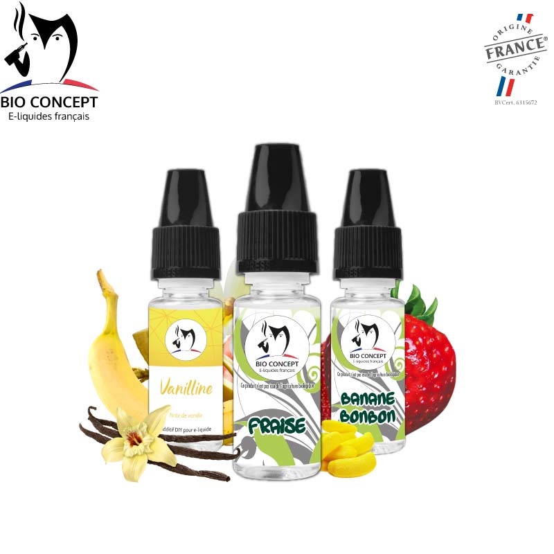 Arômes recette e liquide DIY Smoothie Banane Fraise